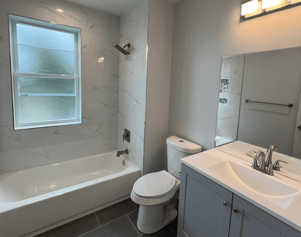 Bathroom remodeled in Montgomery County, MD